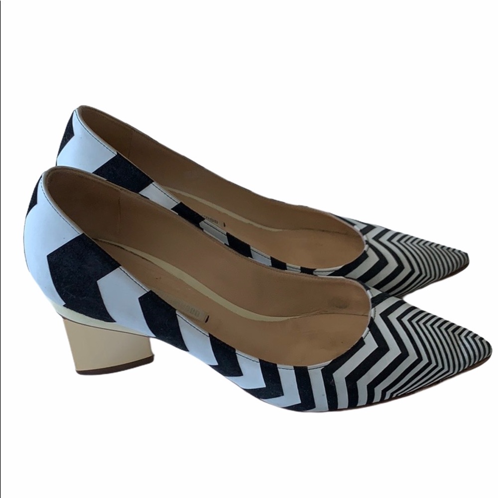 NICHOLAS KIRKWOOD Woven Pointed-Toe Pumps size 5.5 - Picture 5 of 8